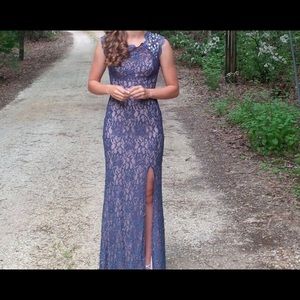 Lace prom dress